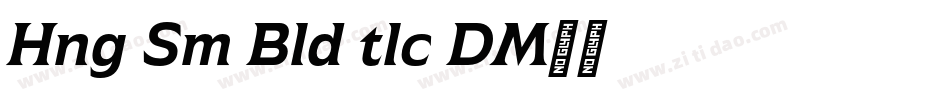 Hinge Semi Bold Italic DEMO字体转换